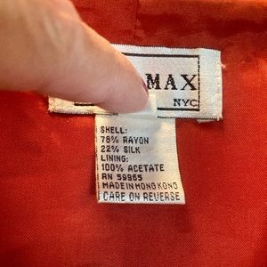 Two piece silk suit (jacket and skirt) from Hong Kong